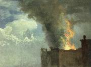 the conflagration Bierstadt